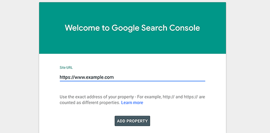 Adding your site to Google Search Console