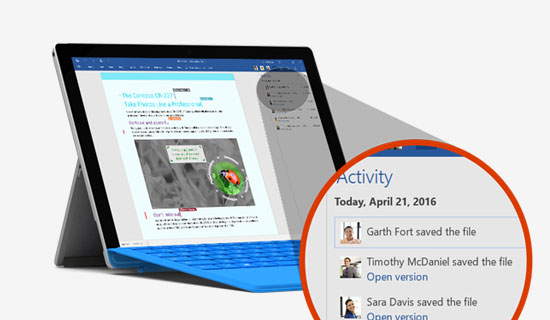 Collaboration tools in Office 365