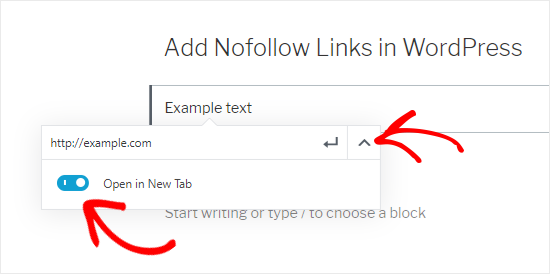 Add external link to the textbox