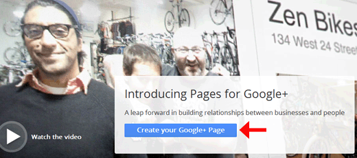 Create your Google+ Page