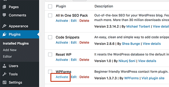 Activate the latest version of plugin