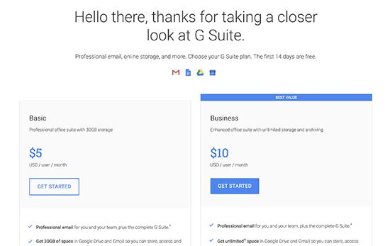 Get started with G Suite