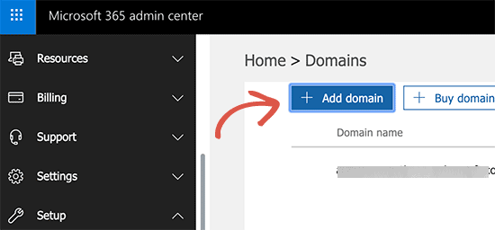 Add domain to Office 365
