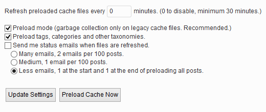 Preload WP Super Cache and Serve Static Files