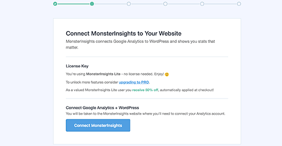 Connect MonsterInsights