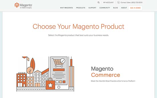Magento plans and products