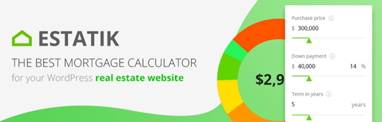 WordPress Mortgage Calculator Estatik