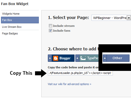 Embed Facebook Fan Page in Your Site