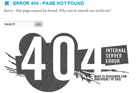 Ateaseweb 404 Page