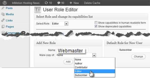 Role Manager Settings