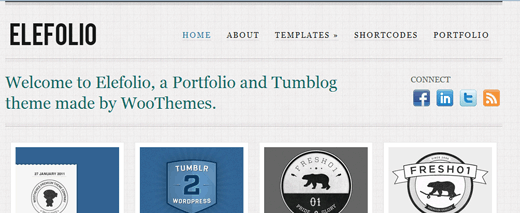 Elefolio Tumblog Theme for WordPress
