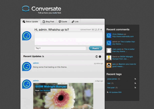 Conversate Tumblog Theme for WordPress