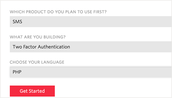 Signup options