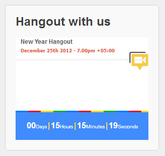Google Plus Hangout Widget in a WordPress Blog