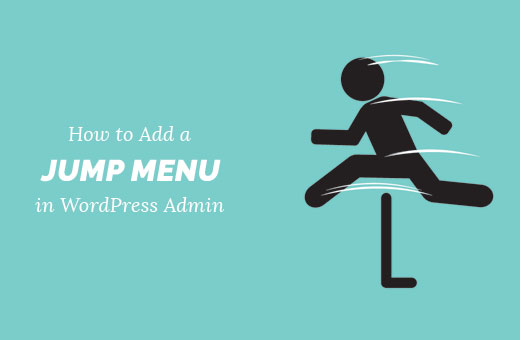 Add a Jump Menu in WordPress admin area