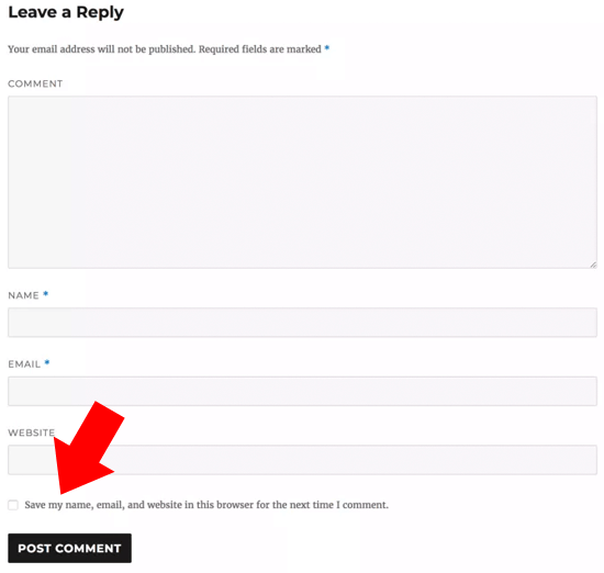 Comment privacy checkbox in default WordPress comment form