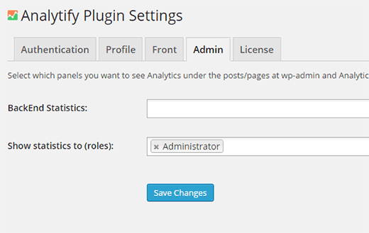 Control who can view Analytics reports in WordPress admin area