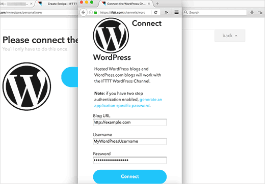 Connecting your WordPress site to IFTTT
