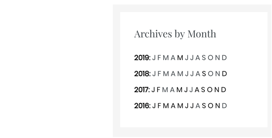 Compact archives with initials only