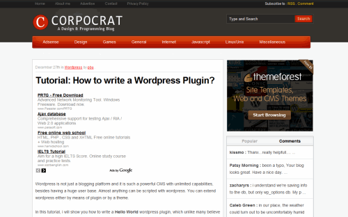 How to write a WordPress Plugin