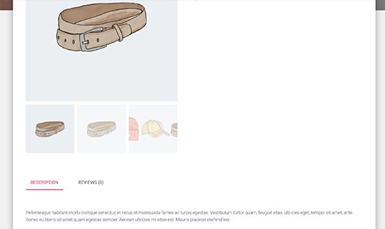 Product details page 
