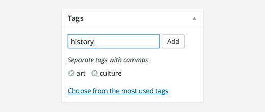 Adding tag limit to WordPress posts