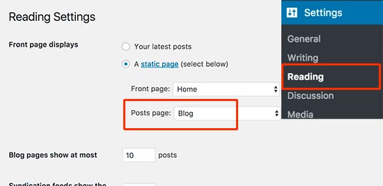 Find your WordPress blog page