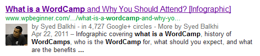 Google's Verified Authorship Results