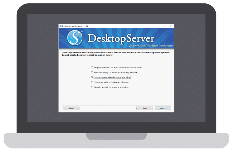desktopserver install wordpress locally