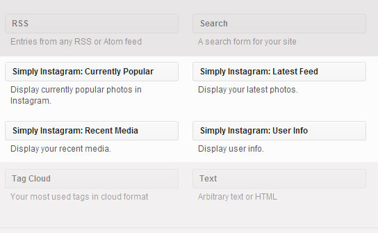Instagram widgets for your WordPress sidebar
