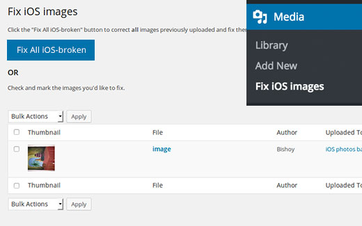 Fix iOS upside down or flipped images in WordPress