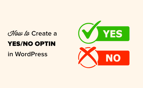 Creating a yes/no optin for your WordPress site