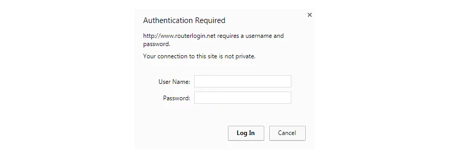 router login prompt