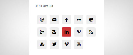 Adding simple social icons in WordPress sidebar