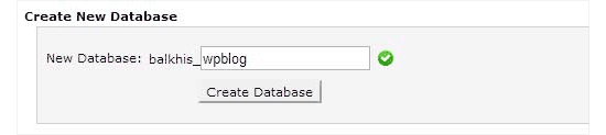 Create database for switching to another domain name