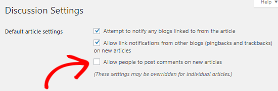 Disable comments on future posts