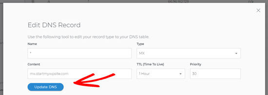 Selecting DNS TXT file