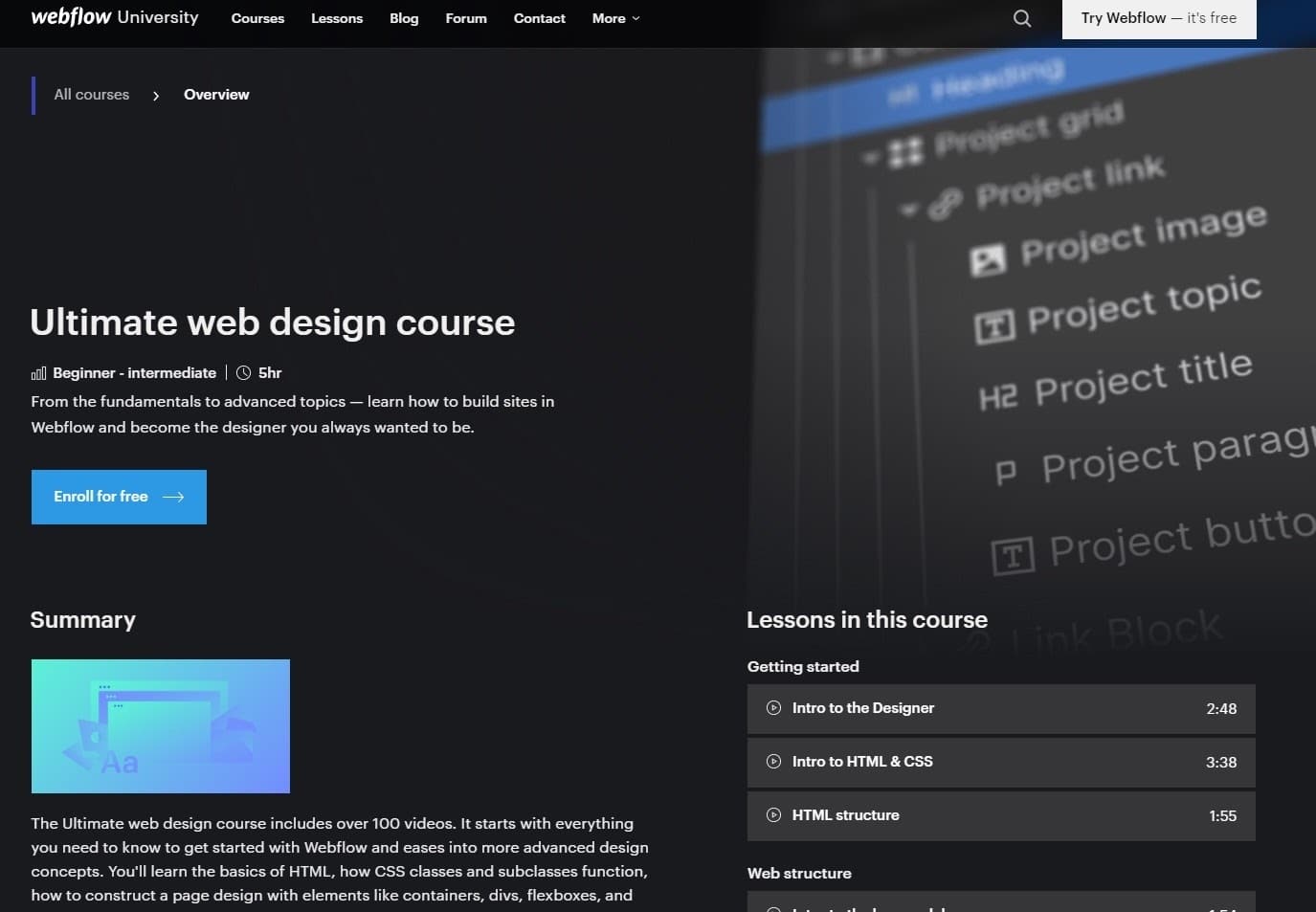 ultimate web design course